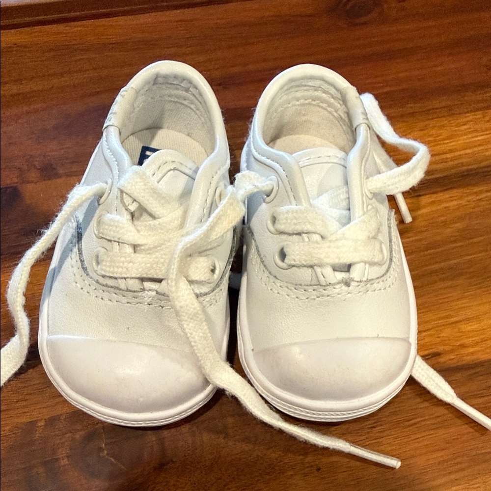 Keds White Kids Lace-Up Sneakers